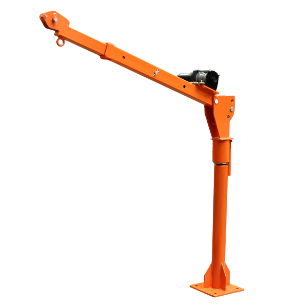 1100 LB Truck-Mounted Crane Hoist, Truck-Mounted Crane with 12V Electric Winch, Pickup Truck Jib Cranes