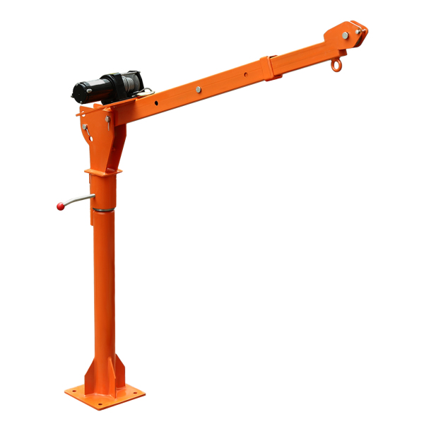 1100 LB Truck-Mounted Crane Hoist, Truck-Mounted Crane with 12V Electric Winch, Pickup Truck Jib Cranes