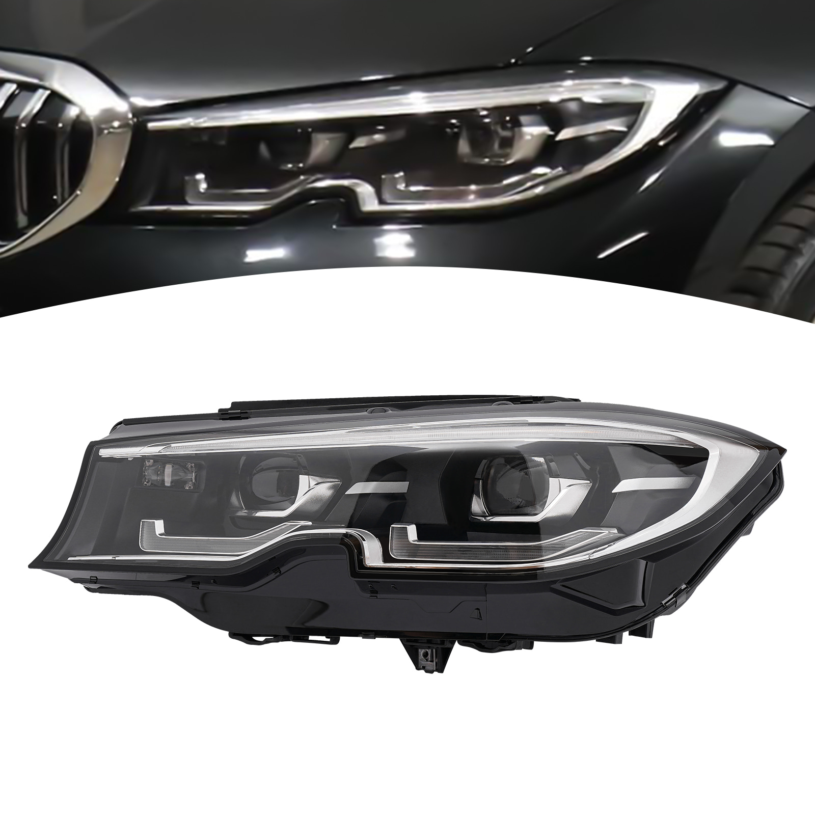 For 2019 2020 2021 BMW 3 Series G20 G21 M3 LED Left Headlight