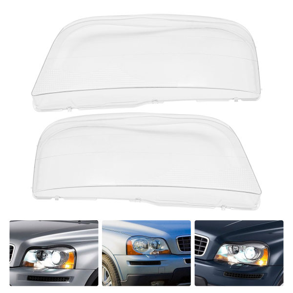 A Pair Front Headlight Lens Right and Left Cover Headlight Lampshade Headlight Cover for 2006-2014 Volvo Xc90 2.5L3.2L A Pair Front Headlight Lens Right and Left Cover Headlight Lampshade Headlight Cover for 2006-2014 Volvo Xc90 2.5L3.2L