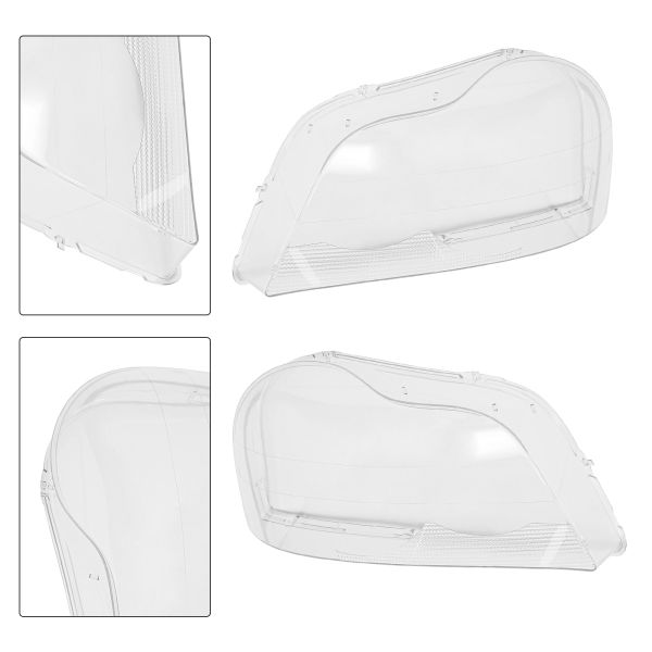 A Pair Front Headlight Lens Right and Left Cover Headlight Lampshade Headlight Cover for 2006-2014 Volvo Xc90 2.5L3.2L
