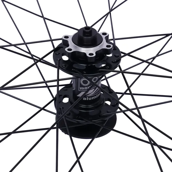 Mountain Bike Wheelset 27.5Inch Quick Release Front Rear Bike Wheels, Fit Cassette Bicycle Wheelset Black Hub