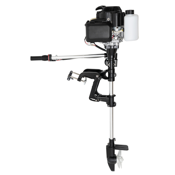 4 Stroke 7.5HP Outboard Motor 196cc Air Cooling Heavy Duty Inflatable Fishing Boat Engine Boat Engine Motor