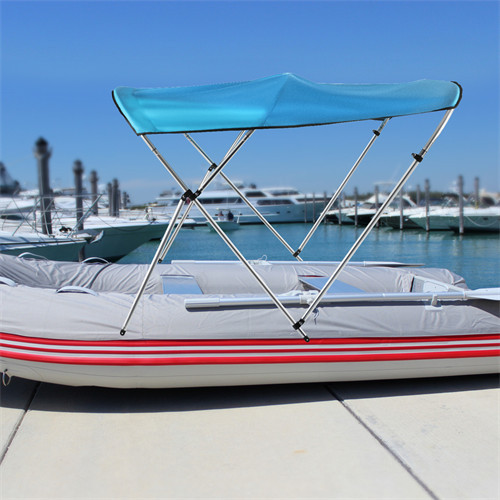 3 Bows Boat Top Boat Cover Set with Aluminum Alloy Frame Top Cover Anti-sun New 3 Bows Boat Top Boat Cover Set with Aluminum Alloy Frame Top Cover Anti-sun New