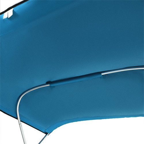 3 Bows Boat Top Boat Cover Set with Aluminum Alloy Frame Top Cover Anti-sun New 3 Bows Boat Top Boat Cover Set with Aluminum Alloy Frame Top Cover Anti-sun New