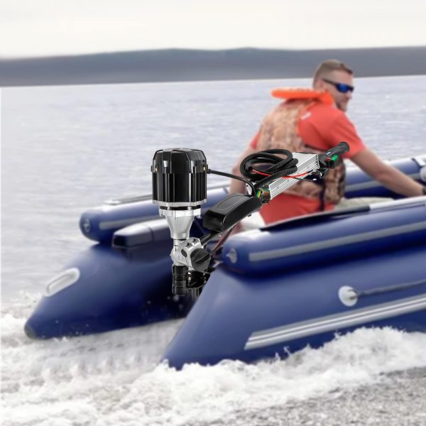 48V Outboard Motor Boat Engine 1000W Electric Start Marine Trolley Driver Brushless Motor
