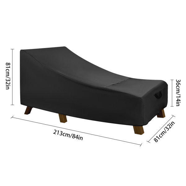 Waterproof Recliner Cover, Waterproof Patio Lounge Chair Cover, Outdoor Lounge Covers(600d)