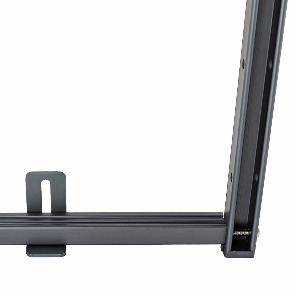 Balcony Table for Railings, Balcony Railing Hanging Table Folding Balcony Table Hanging Adjustable Deck Table for Patio, Garden (Brown, 80*37cm)