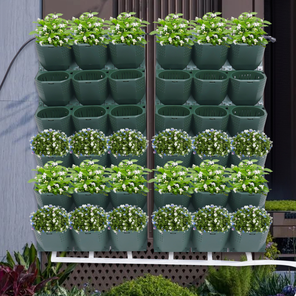 Garden Growing System Planters Self-Watering System Wall Mounted Vertical Garden Planter Used to Grow Veggies Fruits Herbs Flowers