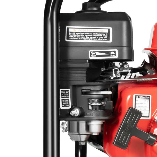 Gasoline Engine Water Pump, 2-inch Gas Powered Trash Water Transfer Pump with 24.61ft Hose for Irrigation Pool