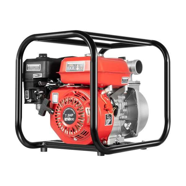 Gasoline Engine Water Pump, 2-inch Gas Powered Trash Water Transfer Pump with 24.61ft Hose for Irrigation Pool